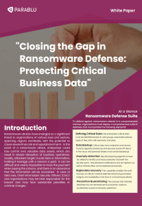 Closing the Gap in Ransomware Defense: Protecting Critical Business Data
