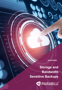 Storage and Network Bandwidth Optimization