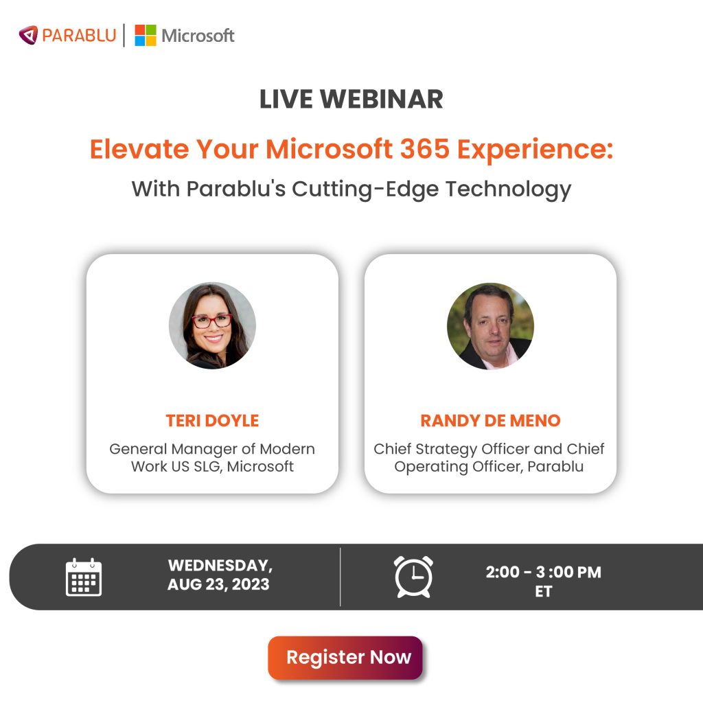 Elevate Your Microsoft 365 Experience: With Parablu’s Cutting-Edge Technology