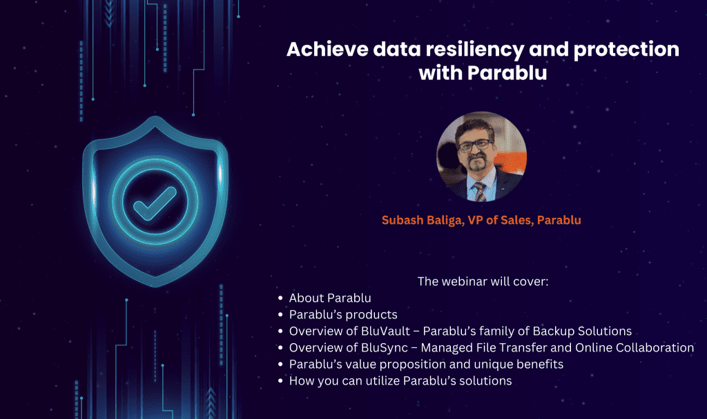 Achieve data resiliency and protection with Parablu