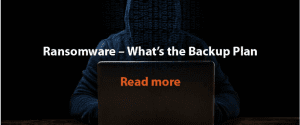ransomware  - Backup plan